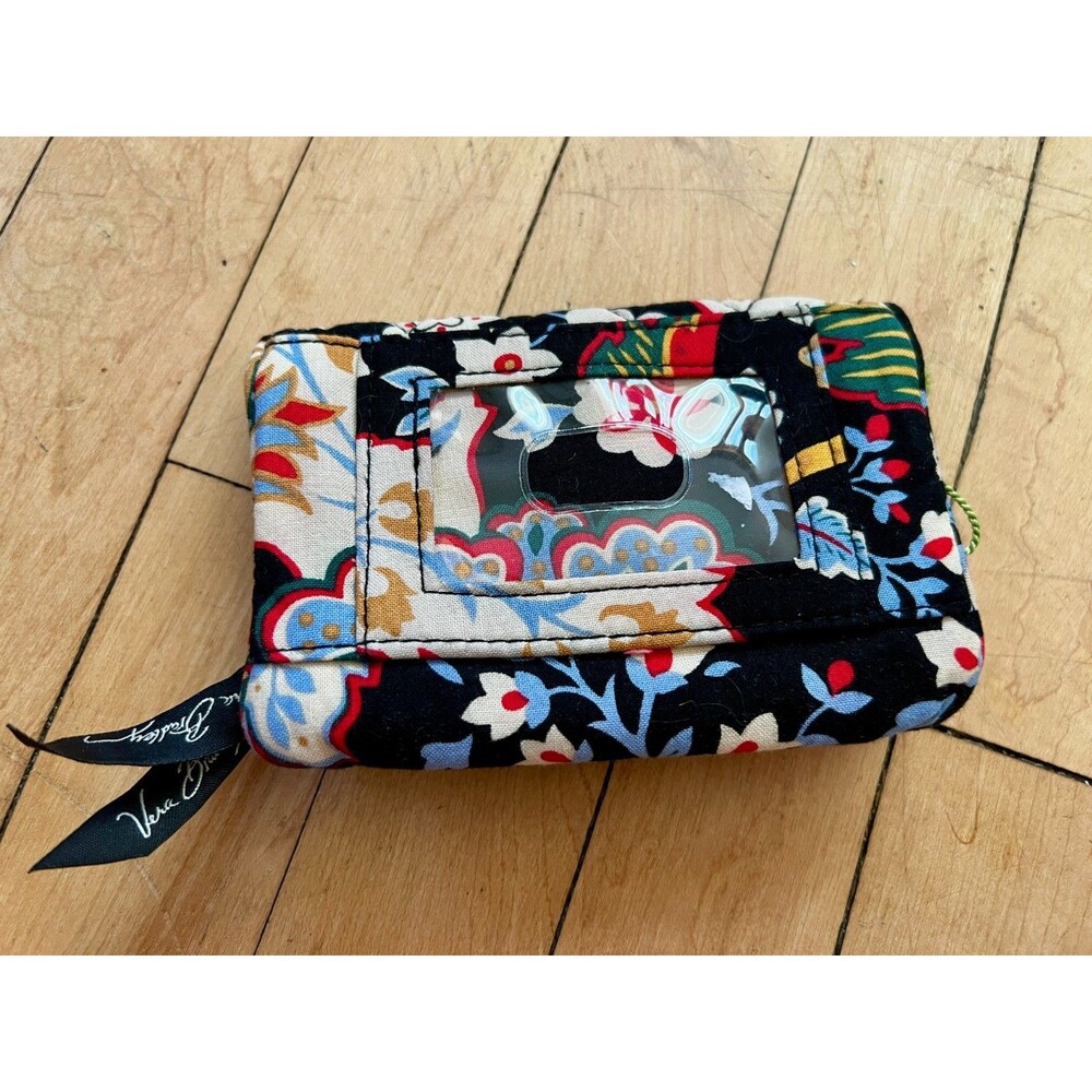 Vera Bradley Coin Purse Wallet w/coin purse Womens Quilted Zippered Versailles - Picture 2 of 3